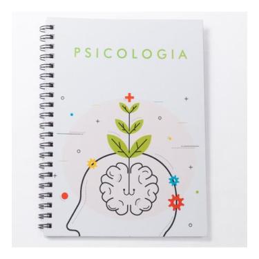 Imagem de Caderno Universitário 100fls Psicologia Profissões - Serv Color, Psico