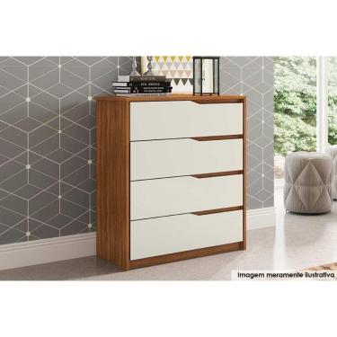 Imagem de Cômoda Casal Atria C- 4 Gavetas Amendola-off White - Demóbile