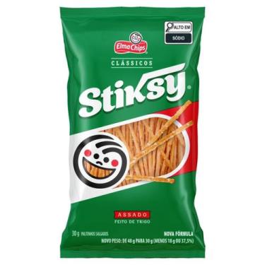 Imagem de Kit 10 Palitinhos De Trigo Salgado Stiksy 30g - Elma Chips