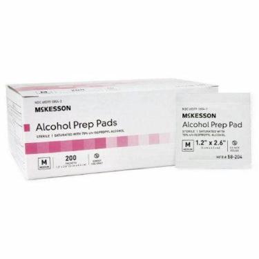 Imagem de Álcool Isopropílico 70% - Pacote Individual McKesson (200 Unidades)