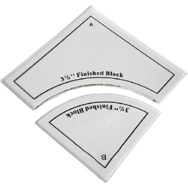 Imagem de Conjunto de modelos de colcha de curva rápida, modelo de régua de acolchoamento de retalhos feitos à mão DIY, conjunto de modelos de colcha de acrílico, suprimentos de acolchoamento, transpa