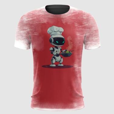 Imagem de Camiseta Robô Futurista Cozinhando - FABRIQUETA, G