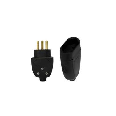 Imagem de Kit Plug 2P+T Femea Conecta+Plug Macho 2P+T 10A Pial Legrand