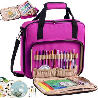 Imagem de Bolsa de projeto de bordado MYBAGZING Large com armazenamento e organi