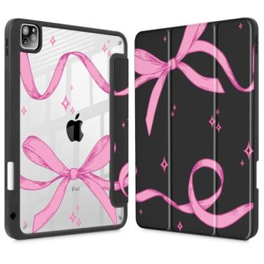 Imagem de Tuiklol Capa para iPad Pro de 11 polegadas M2 2022 geração 4ª - Suporte de lápis embutido à prova de choque, capa traseira transparente transparente adequada para iPad 11 polegadas 2021 2020 2018