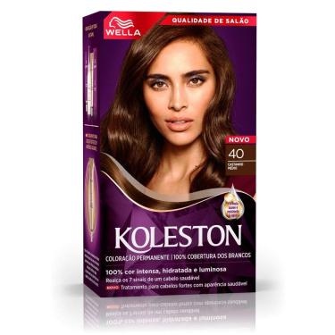 Imagem de Tintura Creme Koleston Wella Castanho Médio 40 Kit