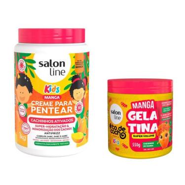 Imagem de Kit Cheirinho de Manga com Creme para Pentear e Gelatina todecacho Kid