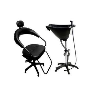 Imagem de kit salão cadeira de salão futurama + lavatório portátil - HENVIFER