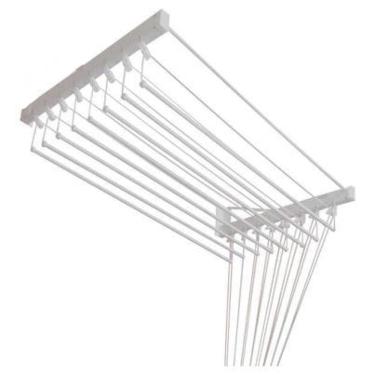 Imagem de Varal de teto Homellinea 10 varas 1/2 x 1,20 m Branco