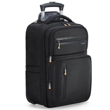 Imagem de Mochila rolante Ponhog para laptop de 17 polegadas com rodas pretas