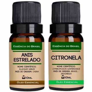 Imagem de Kit 2 Óleos Essenciais 10Ml - Anis Estrelado + Citronela - Essencia Br