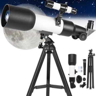 Imagem de Nauerz Telescópio, Telescopio Astronomico, Telescópica Profissional, Telescópios Astronômicos com Abertura de 60 mm, Kit Telescopio Astronômico Luneta com Tripé, Telescópio Refrator Portátil