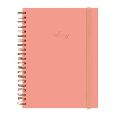 Imagem de Caderno Universitário Plus Solid Colors Pêssego 12 Matérias