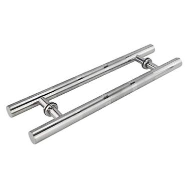 Imagem de Maçaneta de porta de vaivém comercial de aço inoxidável 201 de alta resistência/maçaneta de porta de vidro/maçaneta de porta de madeira, 8 tamanhos / 60 x 40 cm (120 x 90 cm)