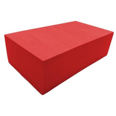 Imagem de Bloco de Yoga em EVA 23x13x7cm - AMS EVA (Vermelho, 23x13x7cm)