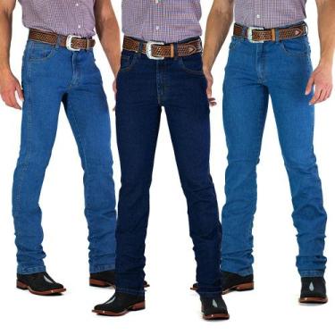 Imagem de Kit 3 calças jeans docks western masculina original fit - Dock's Weste