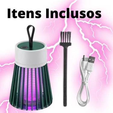 Imagem de Lâmpada Elétrica Mata-Mosquitos Com Luz UV Usb  Armadilha Para Insetos