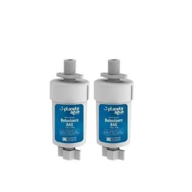Imagem de Kit 2 Refil Filtro Interno Bebedouro Ibbl Astec Bag 40 80 - Planeta Ag