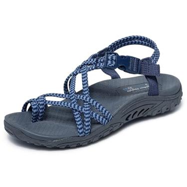 Imagem de Skechers Reggae feminino - Perfect Duo, Azul marinho/azul, 38