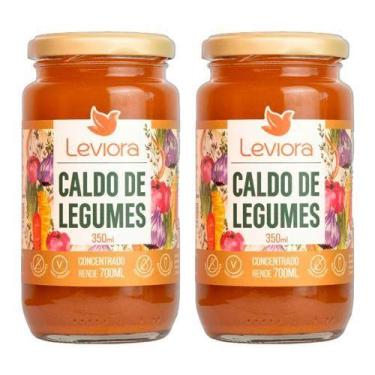 Imagem de Kit 2X: Caldo De Legumes Natural Leviora 350Ml
