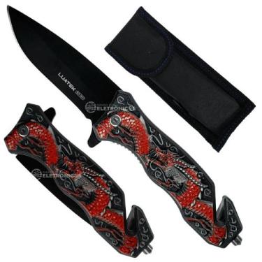 Imagem de Canivete Multifuncional, Ideal para Profissionais com Quebra-Vidro e C