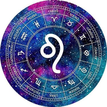 Imagem de Painel Redondo 3D Sublimado Signo Leão Frd-5398