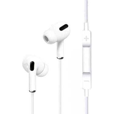 Imagem de Kit com 2 Fones de Ouvido com Fio Premium, Modelo 2ª Geração – Compatível com Lightning, iOS, iPhone 5, 6, 7, 8, X, 11, 12, 13 e 14.