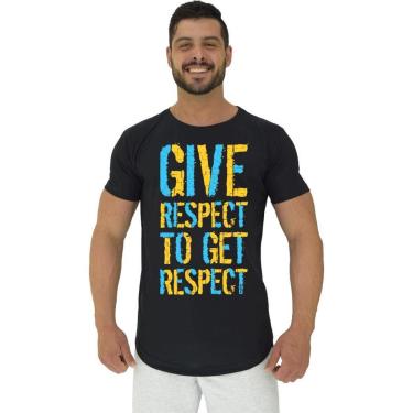 Imagem de Camiseta Longline Masculina Manga Curta MXD Conceito Give Respect To Get Respect-Masculino