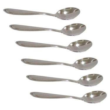 Imagem de Conjunto de Colheres de Sobremesa Master com 6 Peças em Aço Inox - D05