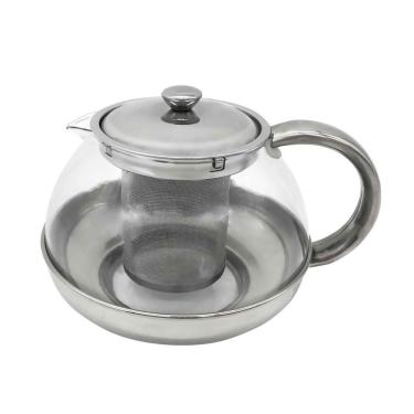 Imagem de Bule Para Chá Com Infusor Vidro-inox 800ml