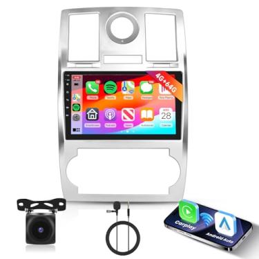 Imagem de [4G + 64G] Estéreo automotivo Android para Chrysler 300C 2004-2011 com Carplay sem fio Android Auto, tela sensível ao toque Hodozzy de 9 polegadas com GPS, link espelhado, Bluetooth, WiFi, DSP, rádio