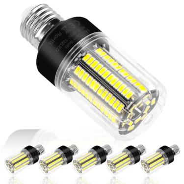 Imagem de DuuToo Pacote Com 6 Lâmpadas Led De Milho 25 W, Equivalente A 250 Superbrilhantes, 3146 Lúmens, Base E26/E27, Lâmpada Para Ventilador Teto, 85-265 V, Lustre Econômico Ambientes Internos, 6000 K, Luz