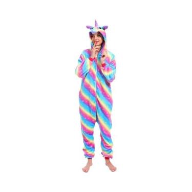 Imagem de Kigurumi Adulto - Macacão de Raposa ou Veado - Pijamas para Halloween 