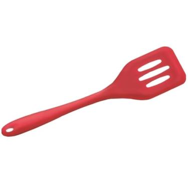 Imagem de Espátula Vazada de Silicone Ideal Para Ovos Tapiocas Vermelha