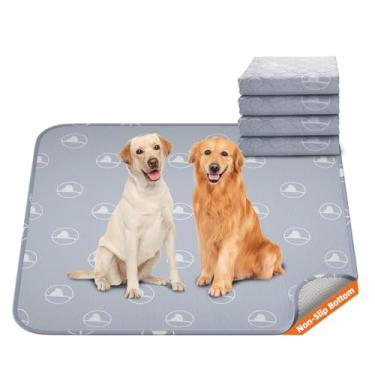 Imagem de PJYuCien Tapetes Higiênicos Laváveis Para Cães, Pacote Com 4 Unidades, 36" X Reutilizáveis De Treinamento Superabsorventes Animais Estimação, Antiderrapantes Filhotes, Cercado Projetado Tapete Parto