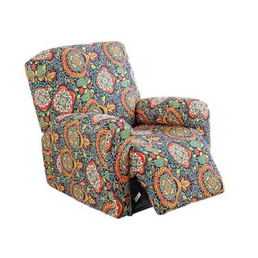 Imagem de Eco-Ancheng Capas Reclináveis Lazyboy De 4 Peças, Capa Para Sofá E Cadeira, Antiderrapante, Reclinável Com Bolsos Armazenamento, Protetor Móveis Sala Estar
