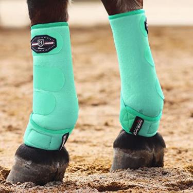 Imagem de Harrison Howard Botas Horse Sport Medicine Front Shock-Absorventes Proteção E Suporte Completo Para Membros Inferiores, Perfeitas Treinamento De Resistência Desempenho, Pacote Com 2 Unidades, Tamanh