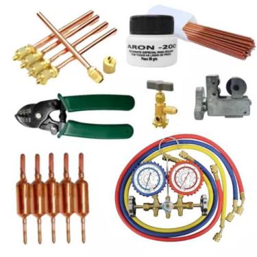 Imagem de Kit Básico Refrigeração Manutenção Geladeira E Freezer - Refrigeração 