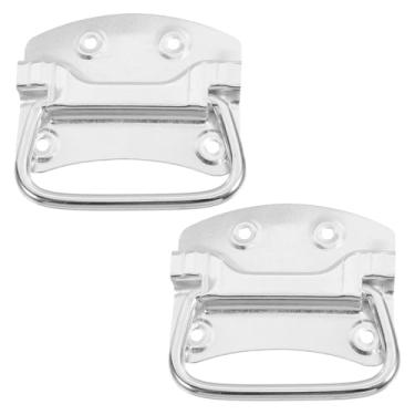 Imagem de MAGICLULU 2 peças de alça de ferro resistente para caixa curvada para porta e baú ideal para substituição de lixeira e baldes galvanizados