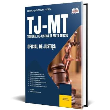 Imagem de Apostila Tj Mt 2024 - Oficial De Justiça - Apostilas Opção