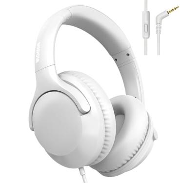 Imagem de MIDOLA Volume Limited, 85/96 dB, fones de ouvido para crianças, fones de ouvido com proteção contra ruído e som dobrável com cabo auxiliar de 3,5 mm com microfone para crianças, escola, celular, PC