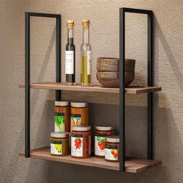 Imagem de Prateleira Industrial Decorativa Emma Madeira