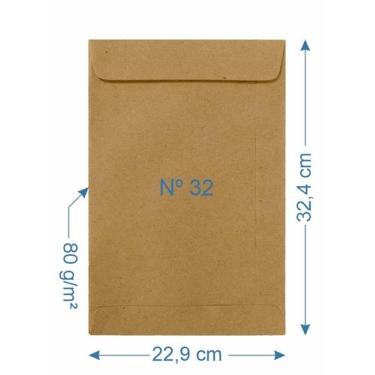 Imagem de 100 Envelope Papel 22,9x32,4cm - AAZ, Kraft