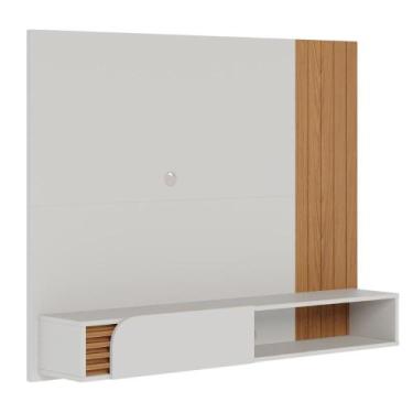 Imagem de Home Suspenso para TVs 60" Bolonha Off White Matte Freijó - CASA H