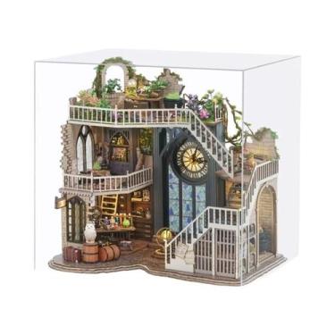 Imagem de Mini Casa De Boneca De Madeira 3D Quebra-cabeça Kit De Construção DIY 
