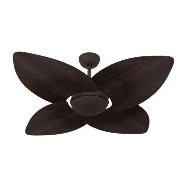 Imagem de Ventilador De Teto Dormamu Marrom Texturizado Office 4 Pás 110V