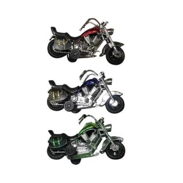 Imagem de Brinquedo Kit 3 Mini Motos Várias Cores - Zonne
