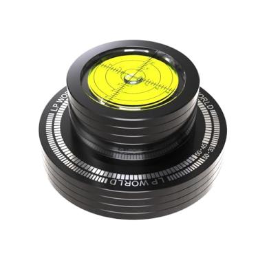 Imagem de Xirhhur Estabilizador de peso Record 50 Hz 300 g disco estabilizador de peso toca-discos peso vinil peso com bolha nivelamento (preto)