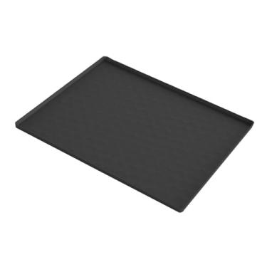 Imagem de DimyFew Capa para lavadora e secadora, protetor superior de silicone para secadora, tapete para lavar roupa, cozinha, lavadora, freezer, piso, Preto 60x50cm