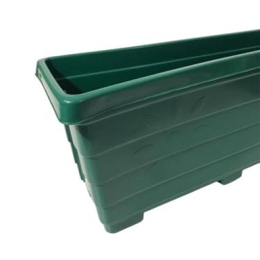 Imagem de Jardineira para Plantas，Floreira de ChãO 80cm Vaso Jardineira para Plantas e Hortas Kit 3 Unidades(Verde)